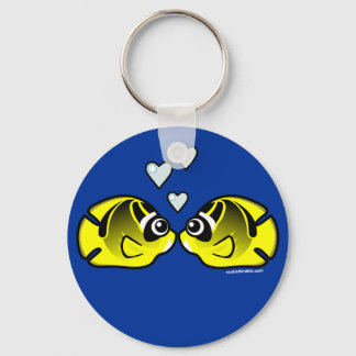 Porte-clés Raccoon Papillon amour