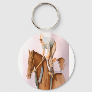 Porte-clés Race Horse and Jockey