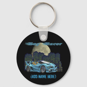 Porte-clés Racer de garçon personnalisé - Porte - clé