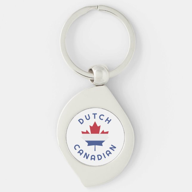 Porte-clés Racines canadiennes néerlandaises (Devant)