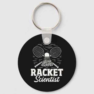 Porte-clés Racket Scientist - Joueur de Badminton Athlete Shu