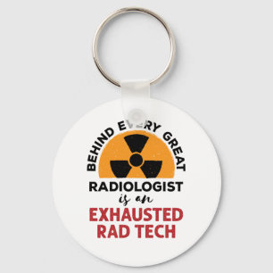 Porte-clés Rad Tech épuisé Drôle Technologue Radiologique