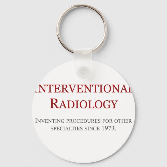 Porte-clés Radiologie interventionnelle (Recto)