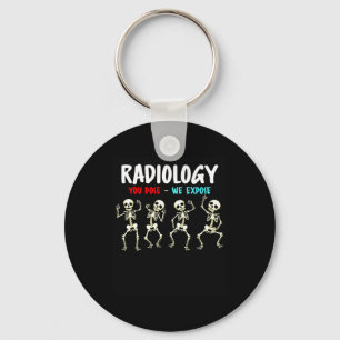 Porte-clés Radiologie Vous Posez Nous Exposons Danser Skeleto