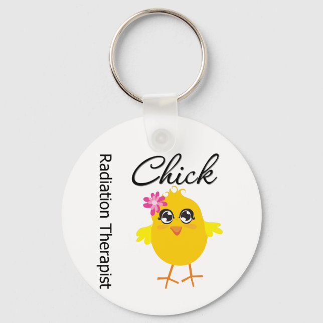 Porte-clés Radiothérapeute Chick (Recto)
