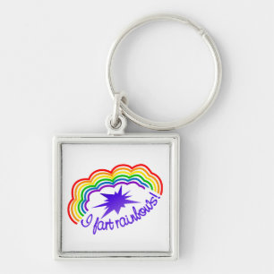 Porte-clés Rainbow Farts key chain