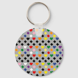 Porte-clés Rainbow Hearts