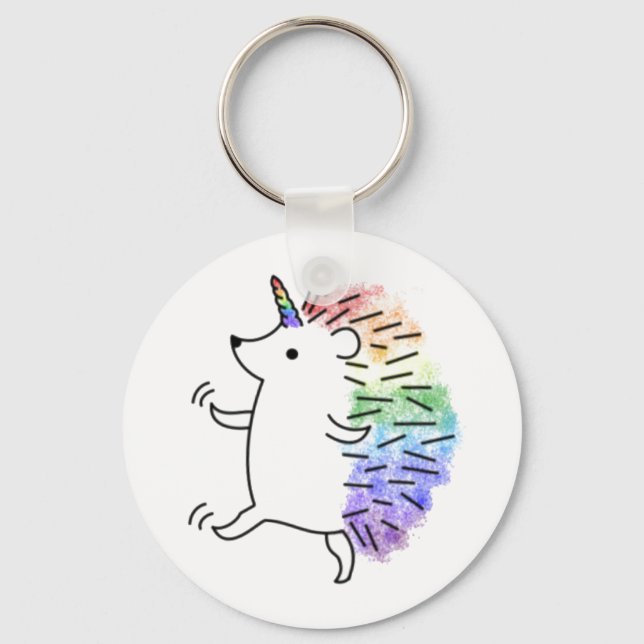 Porte-clés Rainbow Hedgicorn (Recto)