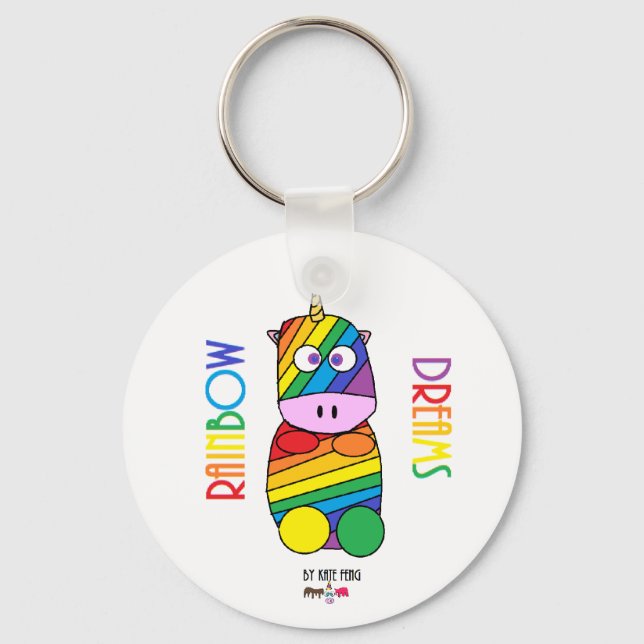 Porte-clés Rainbow rêve Moosicornes (Recto)