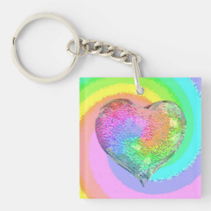 Porte-clés Rainbow Valentine