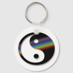 Porte-clés Rainbow Yin Yang Porte - clé