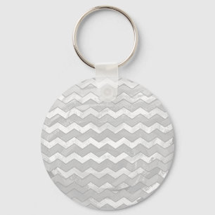 Porte-clés Rainy Sky Grey Chevron Motif