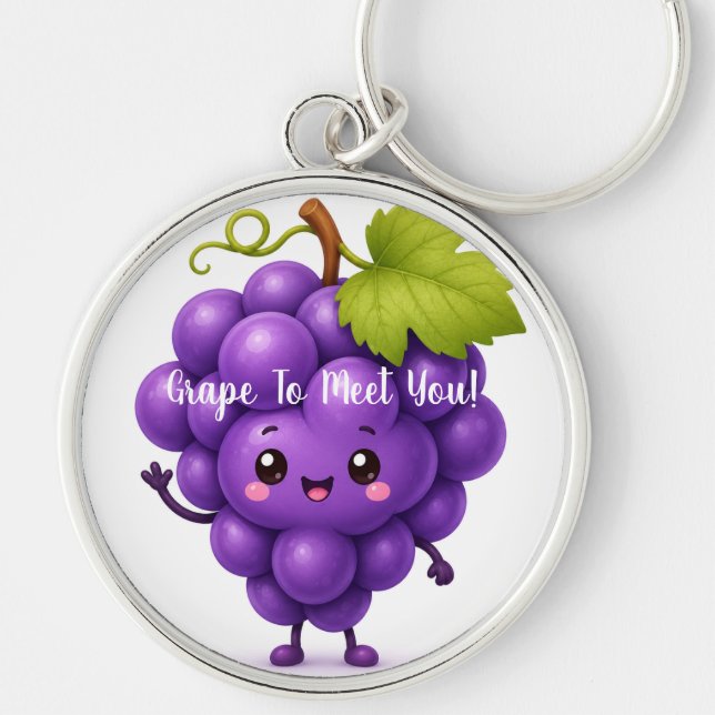 Porte-clés Raisin pour vous rencontrer (Devant)