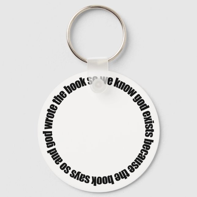 Porte-clés Raisonnement circulaire (Recto)