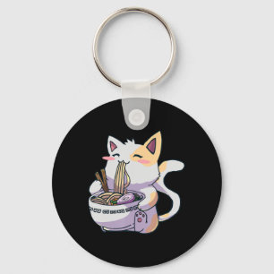 Porte-clés Ramen Cat Kawaii Anime cadeau japonais