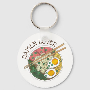 Porte-clés Ramen Lover Japonais Nourriture Miso Nouilles Soup