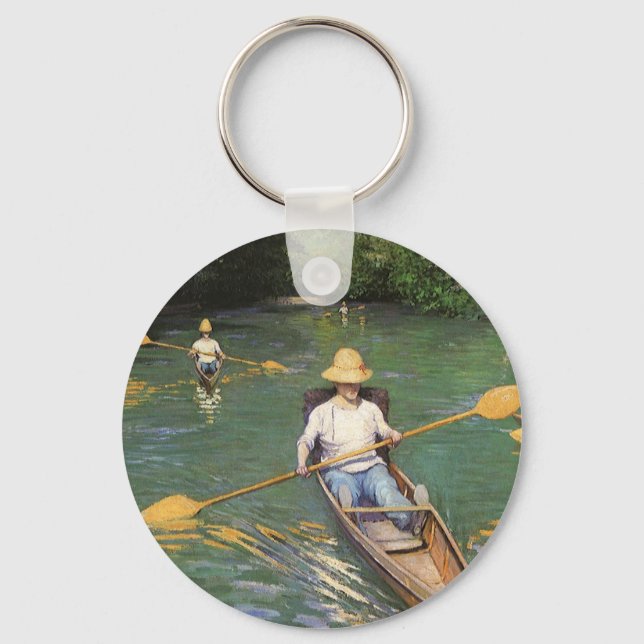 Porte-clés Rameurs par Gustave Caillebotte, Beaux-Arts Ancien (Recto)