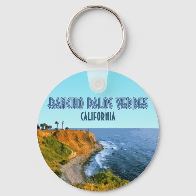 Porte-clés Rancho Palos Verdes California Point Vicente (Recto)