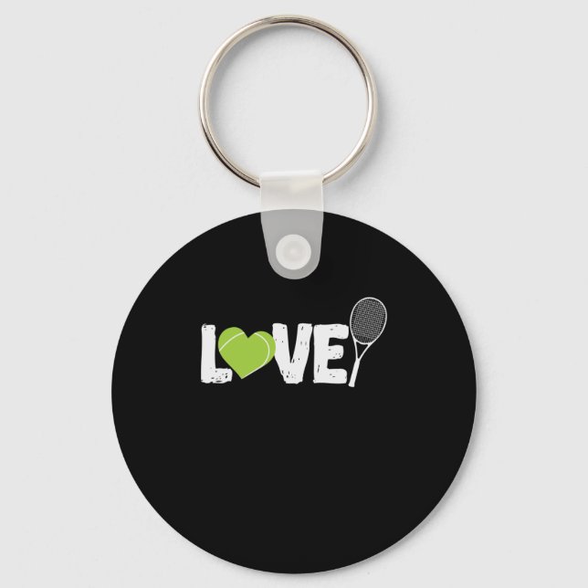 Porte-clés Raquette de tennis love (Recto)