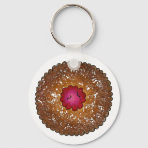 Porte-clés Raspberry Linzer Torte Noël Cookie Holiday