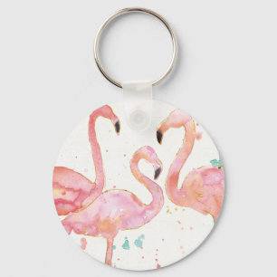 Porte-clés Rassemblement tropical de   des Flamants roses