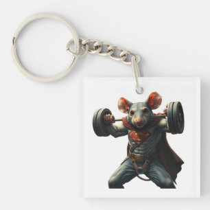 Porte-clés Rat de gym
