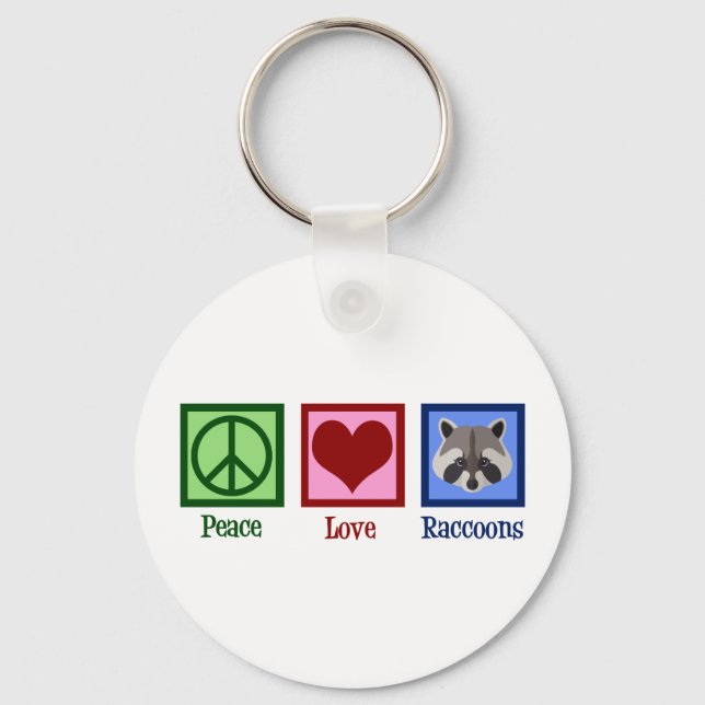Porte-clés Ratons Peace Love (Recto)