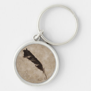 Porte-clés Raven's Feather Bird-lover Crow design