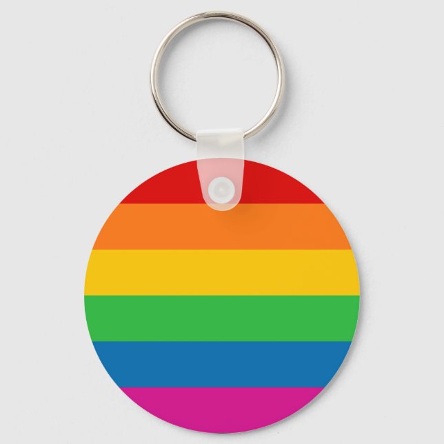 Porte-clés Rayures arc-en-ciel (Recto)