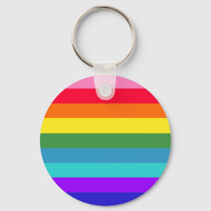 Porte-clés Rayures arc-en-ciel