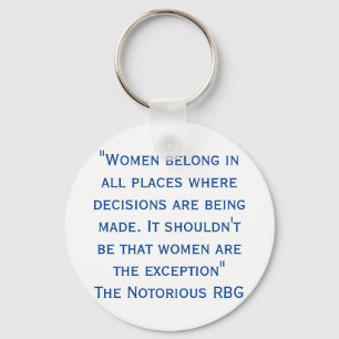 Porte-clés RBG Women Belong In All Places