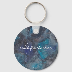 Porte-clés Reach For The Stars Space Inspirational Script
