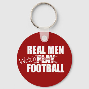 Porte-clés Real Men Watch Football Porte - clé