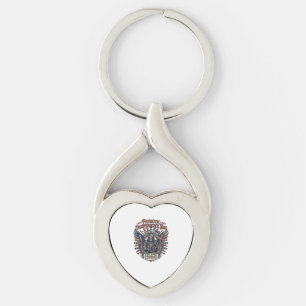 Porte-clés Reaper Chrome Patriotique Squelette de Patriote So