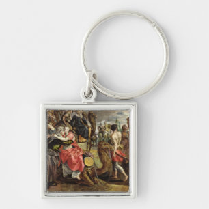 Porte-clés Rebecca offrant l'adieu à sa famille, c.1562