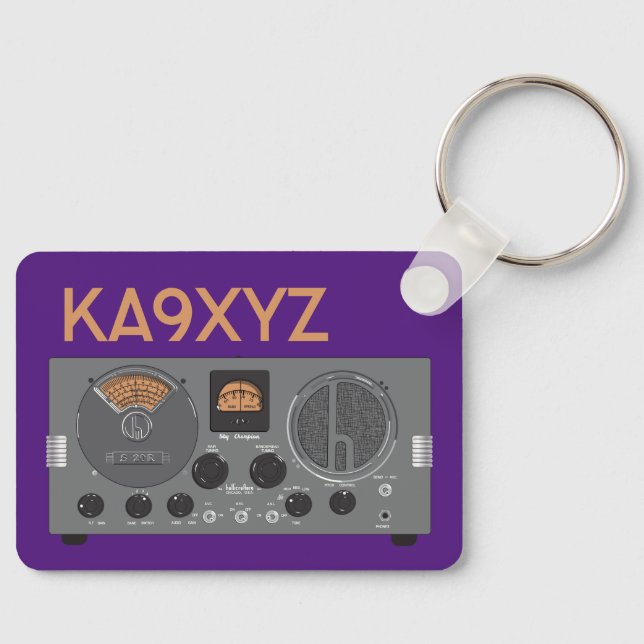 Porte-clés Récepteur radio classique Hallicrafters S 20R (Recto)