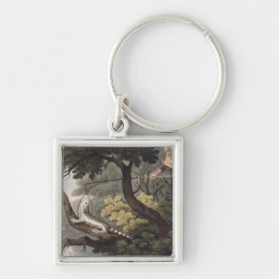 Porte-clés Receveur mexicain de lézard, gravé par Matthew