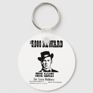 Porte-clés Recherché Jesse James