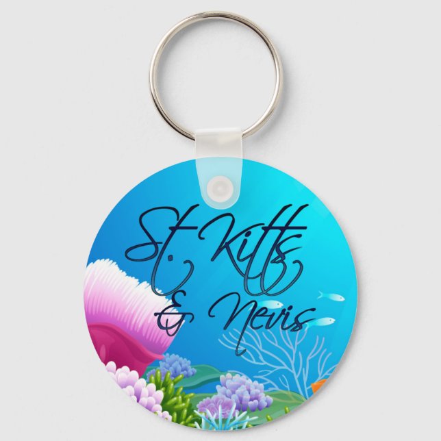 Porte-clés récif de Saint-Kitts-et-Nevis (Recto)