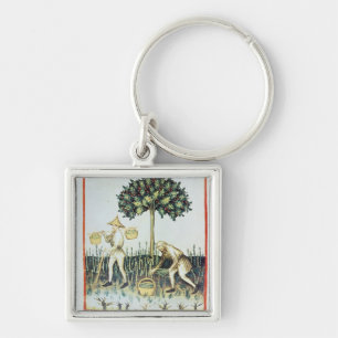 Porte-clés Récolteuses d'asperge, 13ème siècle