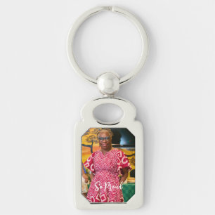 Porte-clés Rectangle de photo personnalisé tellement fier