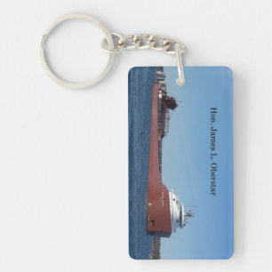 Porte-clés rectangulaire Hon James L. Oberstar