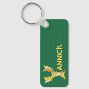 Porte-clés Rectangular Celtic Knot Decorative Capital