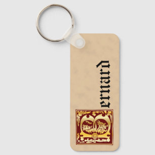 Porte-clés Rectangular Mythic Creatures Decorative Capital B
