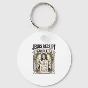 Porte-clés Reçu de Jésus payé en totalité Reçu de Jésus payé