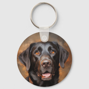 Porte-clés Récupérateur de chocolat Labrador