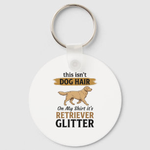 Porte-clés Récupérateur Paillettes Amusant Amateur de Chien D