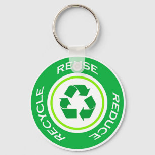Porte-clés Recyclage vert - Porte - clé