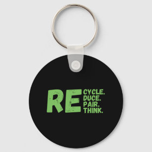 Porte-clés Recycle Réduire Réparer Repair Repenser l'activism