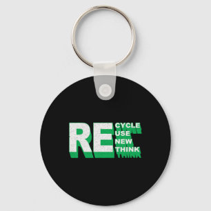 Porte-clés Recycler Réutiliser Renouveler Repenser Crise De l